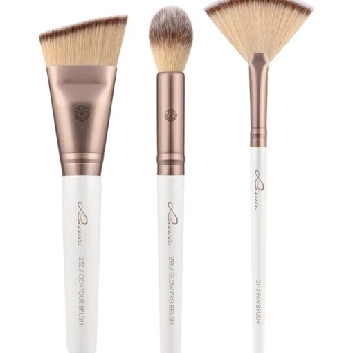 Pinselset Prime Vegan Highlight & Contour Set von Luvia Cosmetics