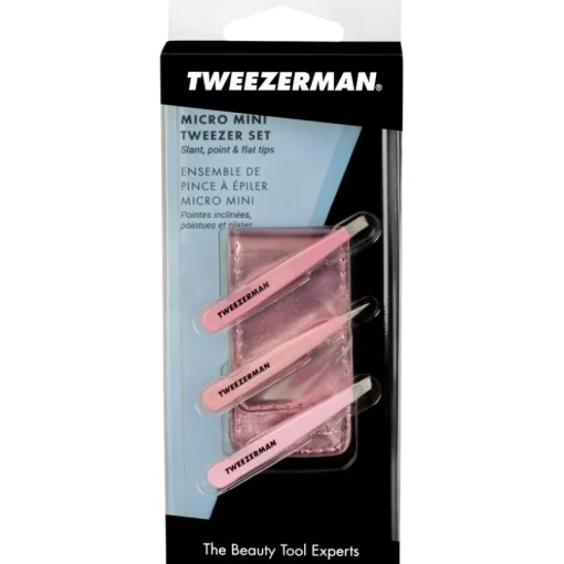 Pinzetten Micro Mini Tweezer Set Pink von Tweezerman