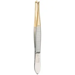 Pinzetten Pinzette, 1/3 vergoldet, 9 cm von ERBE