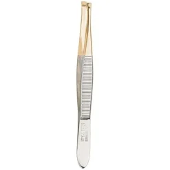 Pinzetten Pinzette, 1/3 vergoldet, 9 cm von ERBE