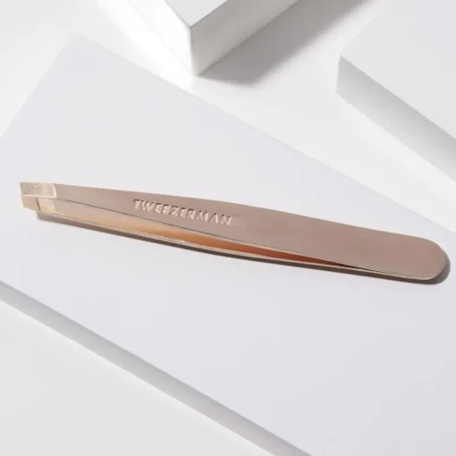 Pinzetten Schräge Pinzette Champagne von Tweezerman