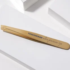 Pinzetten Schräge Pinzette Gold von Tweezerman