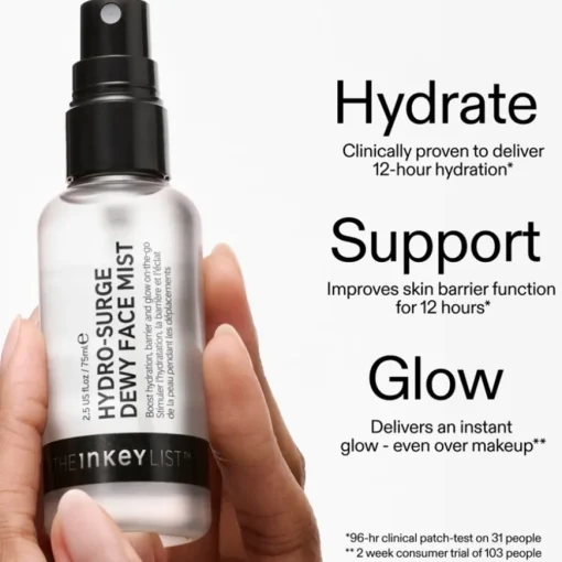 Porenpflege und Reinigung Hydro-surge Dewy Face Mist von The INKEY List