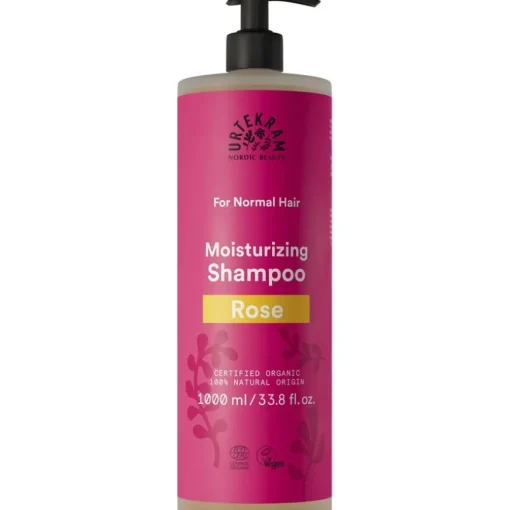 Rose Moisturizing Shampoo For Normal Hair von Urtekram