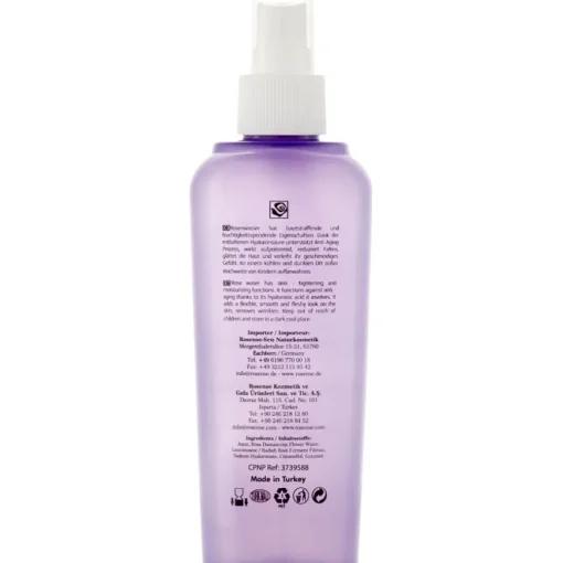 Rosense Rosenwasser mit Hyaluronsäure