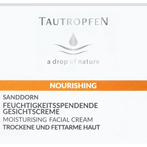 Sanddorn Nourishing Solutions Feuchtigkeitsspendende Gesichtscreme von TAUTROPFEN