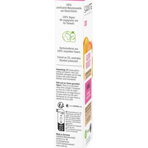 Sante Naturkosmetik Glow Boost Getönte BB Creme