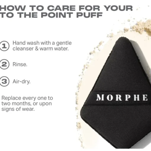 Schwämme To The Point Dual-Sided Powder Puff von Morphe