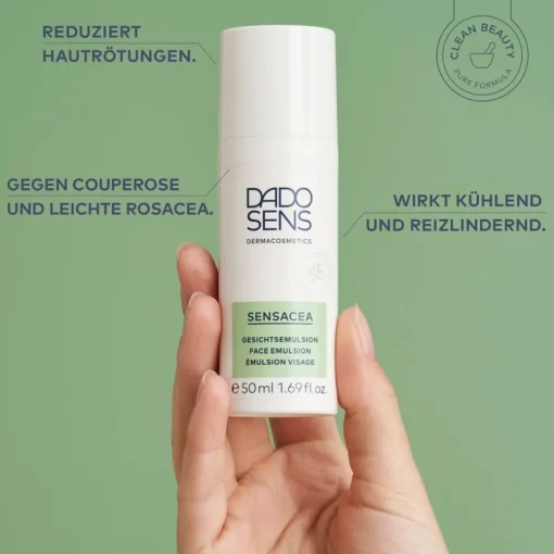 SENSACEA GESICHTSEMULSION - bei hypersensibler Haut & Couperose von DADO SENS