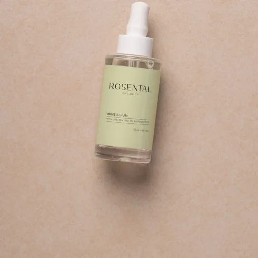Seren & Öle Akne Serum with Zinc, Tea Tree Oil & Probiotics von Rosental Organics