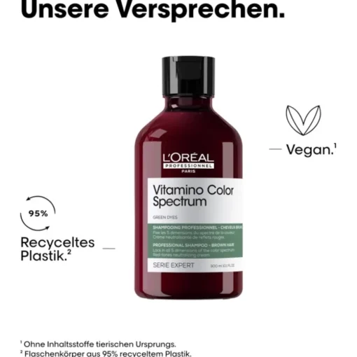 Serie Expert Vitamino Color Spectrum Green Dyes Neutralizing Shampoo von L’Oréal Professionnel Paris