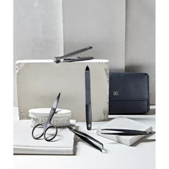 Sets 5-tlg. Maniküre/Pediküre-Etui Schwarzem Rindleder von Zwilling Beauty