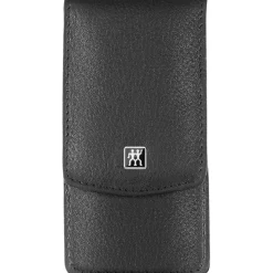 Sets 3-tlg. Maniküre/Pediküre-Etui Schwarzem Rindleder von Zwilling Beauty