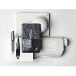 Sets 3-tlg. Maniküre/Pediküre-Etui Schwarzem Rindleder von Zwilling Beauty