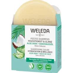 Shampoo Festes Shampoo Feuchtigkeit & Glanz Für normales bis trockenes Haar von Weleda