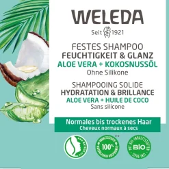 Shampoo Festes Shampoo Feuchtigkeit & Glanz Für normales bis trockenes Haar von Weleda