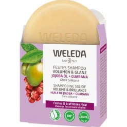 Shampoo Festes Shampoo Volumen & Glanz Für feines & kraftloses Haar von Weleda