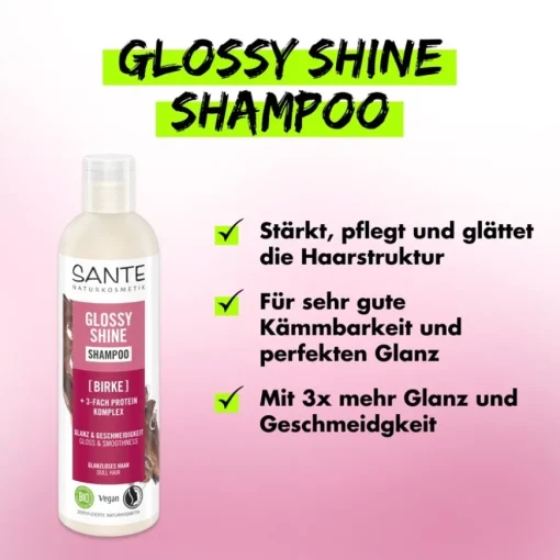 Shampoo Glossy Shine Shampoo von Sante Naturkosmetik