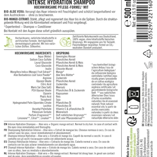 Shampoo Intense Hydration Shampoo von Sante Naturkosmetik