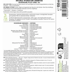 Shampoo Intense Hydration Shampoo von Sante Naturkosmetik