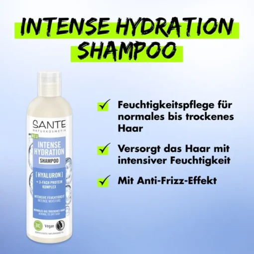 Shampoo Intense Hydration Shampoo von Sante Naturkosmetik