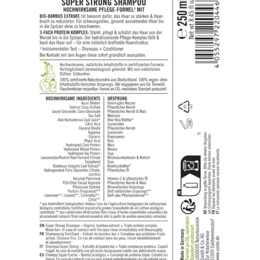 Shampoo Super Strong Shampoo von Sante Naturkosmetik