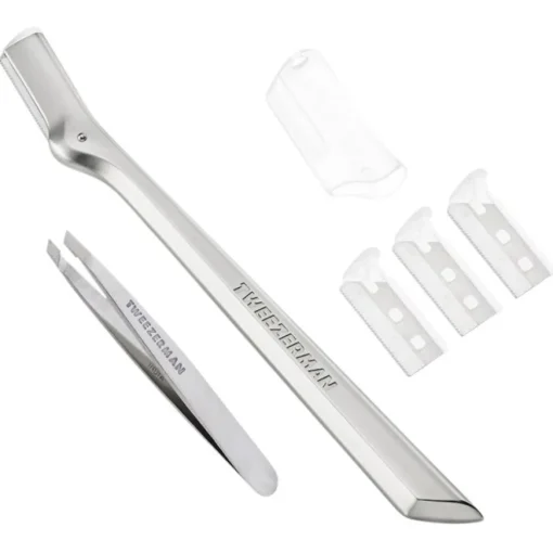 Skin Care Gesichtshaarrasierer Set Edelstahl von Tweezerman