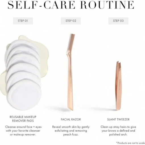 Skin Care Gesichtshaarrasierer Rose Gold von Tweezerman