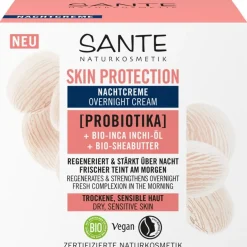 Skin Protection Nachtcreme mit Probiotika, Bio-Inca Inchi-Öl & Bio-Sheabutter von Sante Naturkosmetik