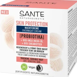Skin Protection Nachtcreme mit Probiotika, Bio-Inca Inchi-Öl & Bio-Sheabutter von Sante Naturkosmetik