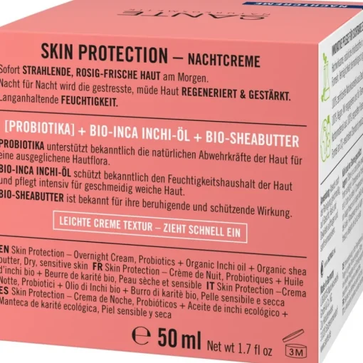 Skin Protection Nachtcreme mit Probiotika, Bio-Inca Inchi-Öl & Bio-Sheabutter von Sante Naturkosmetik