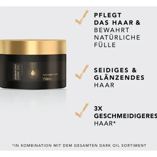 SMOOTH  Lightweight Mask Dark Oil von Sebastian