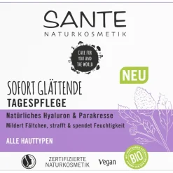 Sofort Glättende Tagespflege von Sante Naturkosmetik