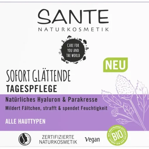 Sofort Glättende Tagespflege von Sante Naturkosmetik