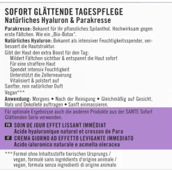 Sofort Glättende Tagespflege von Sante Naturkosmetik