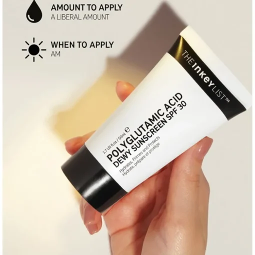 Sonnencreme und Schutz Polyglutamic Acid Dewy Sunscreen SPF30 von The INKEY List