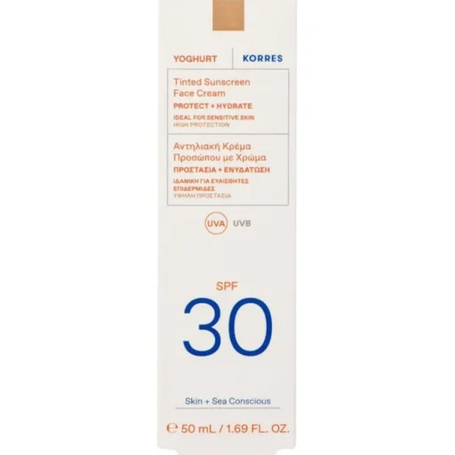 Sonnenpflege Yoghurt Getönte Sonnencreme für das Gesicht SPF30 von KORRES