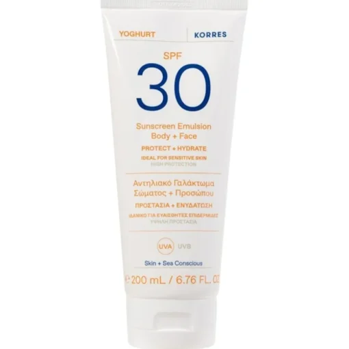 Sonnenpflege Yoghurt Sonnenschutz-Emulsion für Körper und Gesicht SPF30 von KORRES