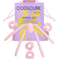 Spider Coolcurl™ Multi-Stab Hitzefreies Lockenwickler-Set Pink von GLOV