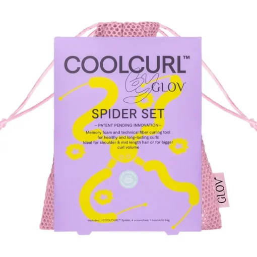 Spider Coolcurl™ Multi-Stab Hitzefreies Lockenwickler-Set Pink von GLOV