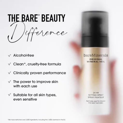 Spray Veil 24HR Natural Matte Setting Spray von bareMinerals