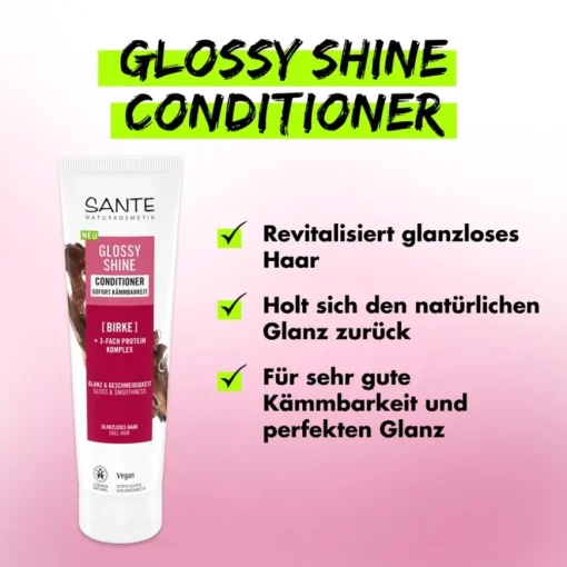 Spülung Glossy Shine Conditioner von Sante Naturkosmetik