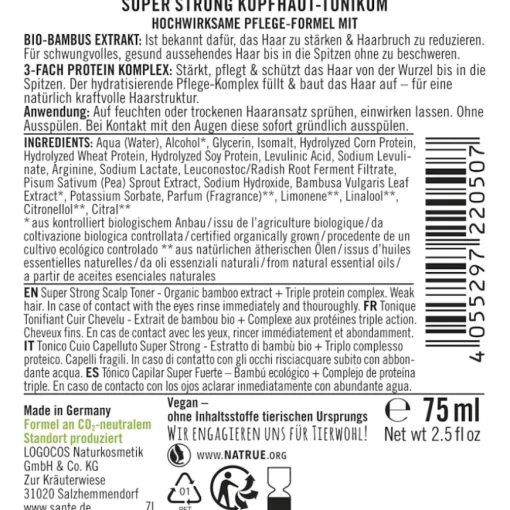 Spülung Super Strong Kopfhaut-Tonikum von Sante Naturkosmetik