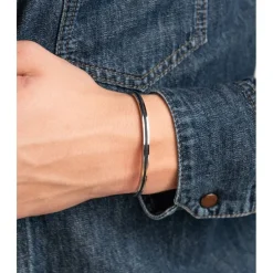 Stahl-Armbänder Navarch 4 mm Navy | Silver von Pig & Hen