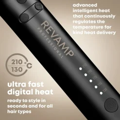 Styler Auto Revolve Soft Curl Tong Automatisch drehender Soft-Lockenstab mit Keramikbeschichtung von Revamp Professional