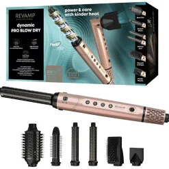 Styler Dynamischer Radiance Pro Blow Dry 7-in-1 Ionen-Haartrockner und Luftstyler von Revamp Professional