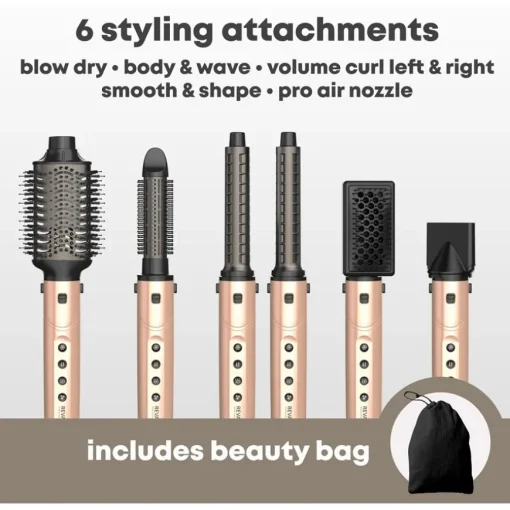 Styler Dynamischer Radiance Pro Blow Dry 7-in-1 Ionen-Haartrockner und Luftstyler von Revamp Professional