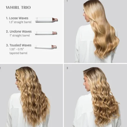 Styler Whirl Trio Styling-Stab mit austauschbaren Aufsätzen von T3