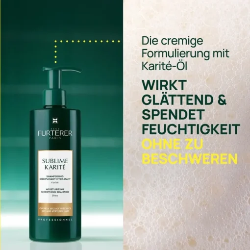 Sublime Karité Feuchtigkeitsspendendes, glättendes Shampoo von René Furterer