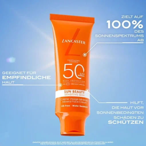 Sun Beauty Mineral Face Cream SPF50 von Lancaster
